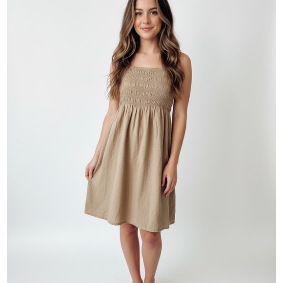 Universal Thread Dresses & Skirts - Universal Thread Tan Midi Dress